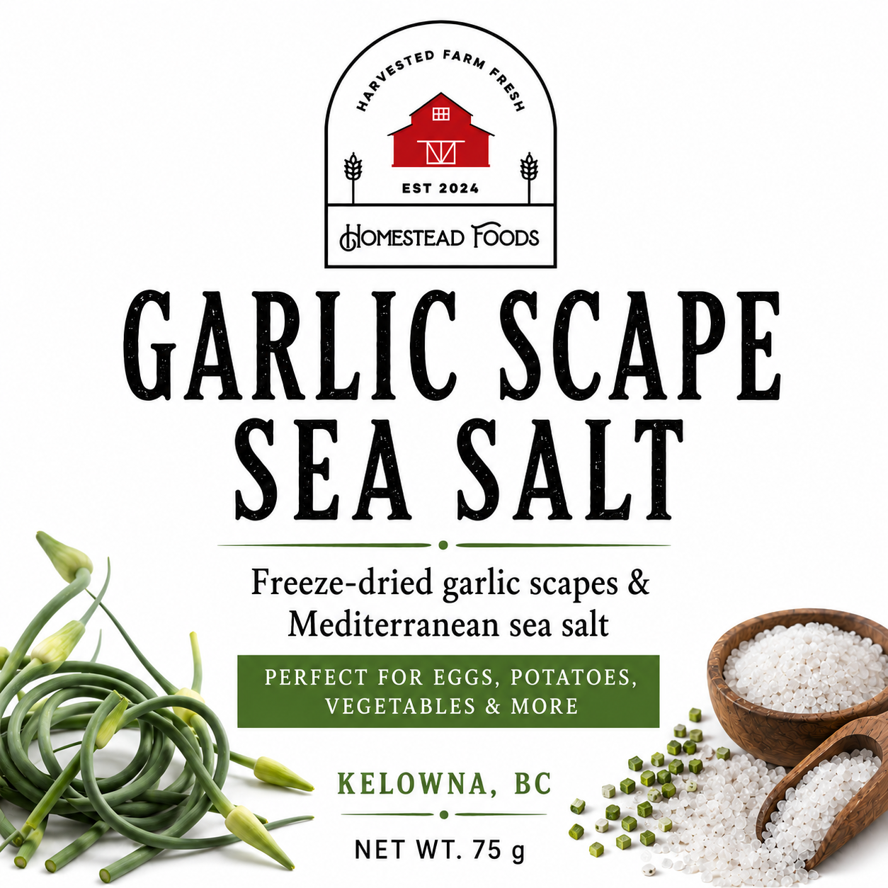 Garlic Scape Sea Salt