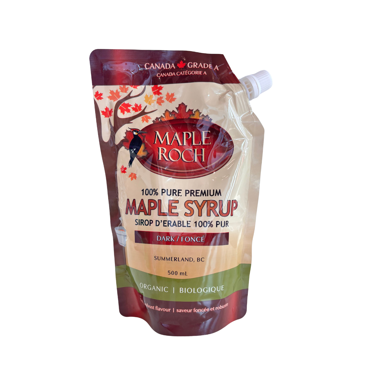 Maple Roch Dark Maple Syrup – 500ml Pouch
