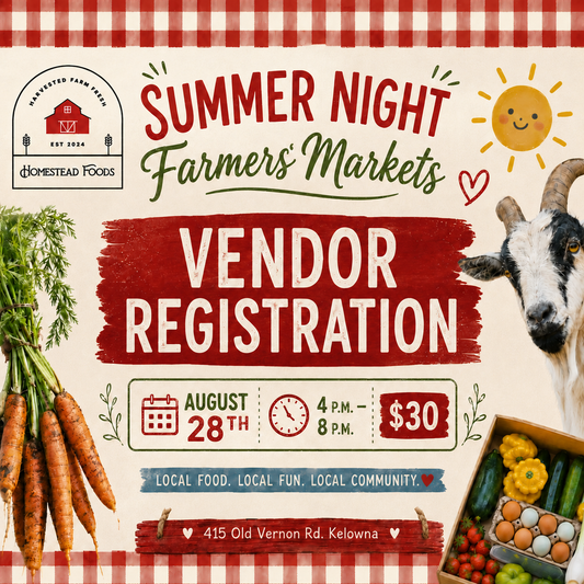 Farm Market Night Vendor Registration - August 28, 2026