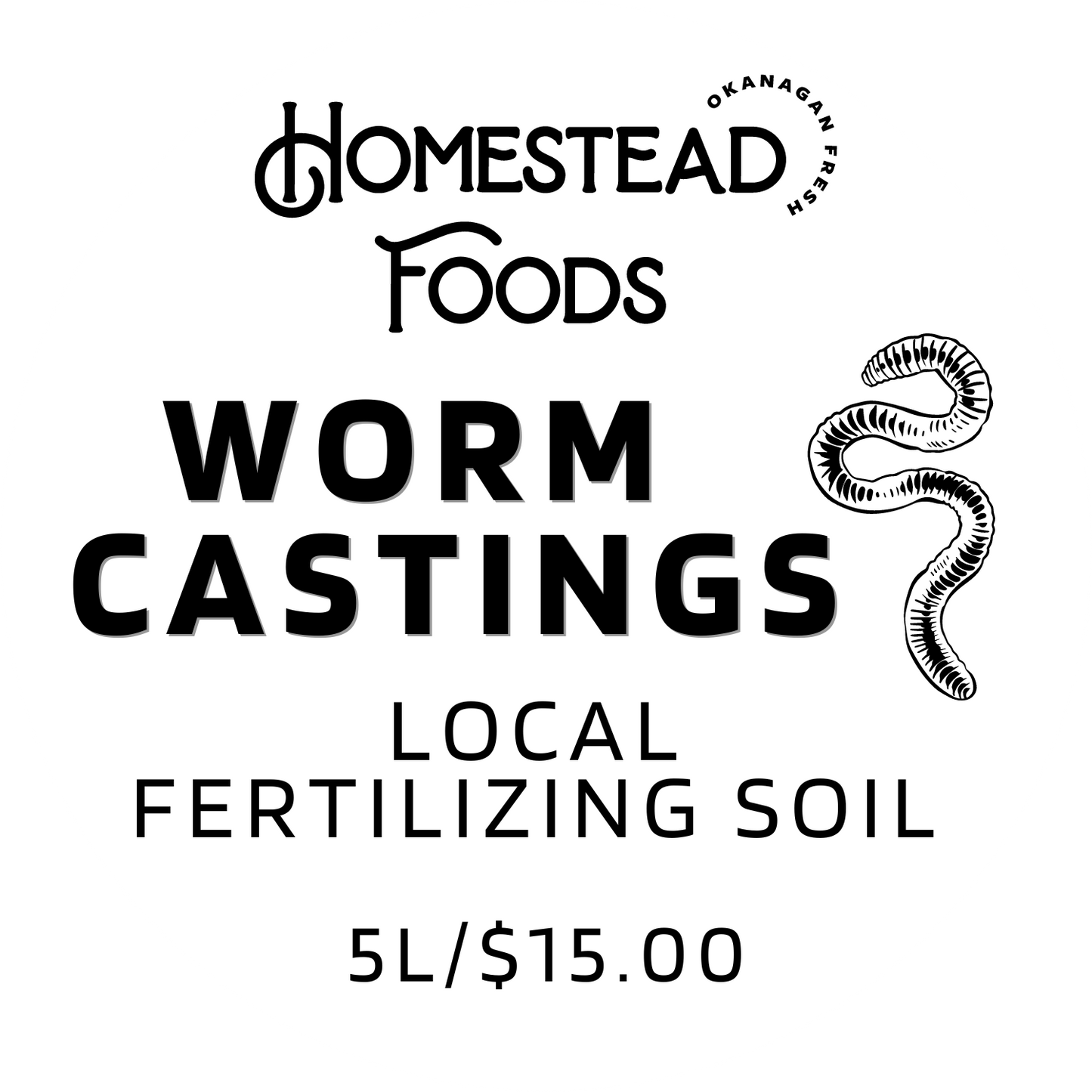Worm Castings 5L