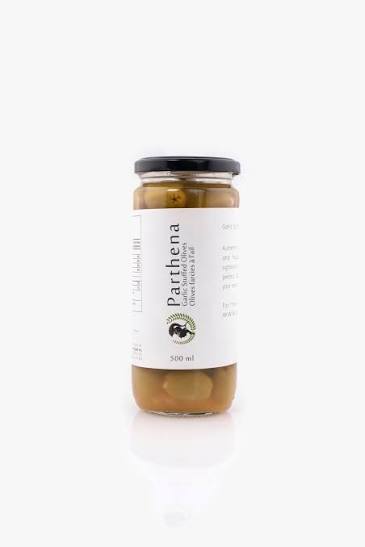 Parthena Green Olives With Garlic